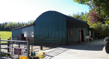 Upper yard and stables