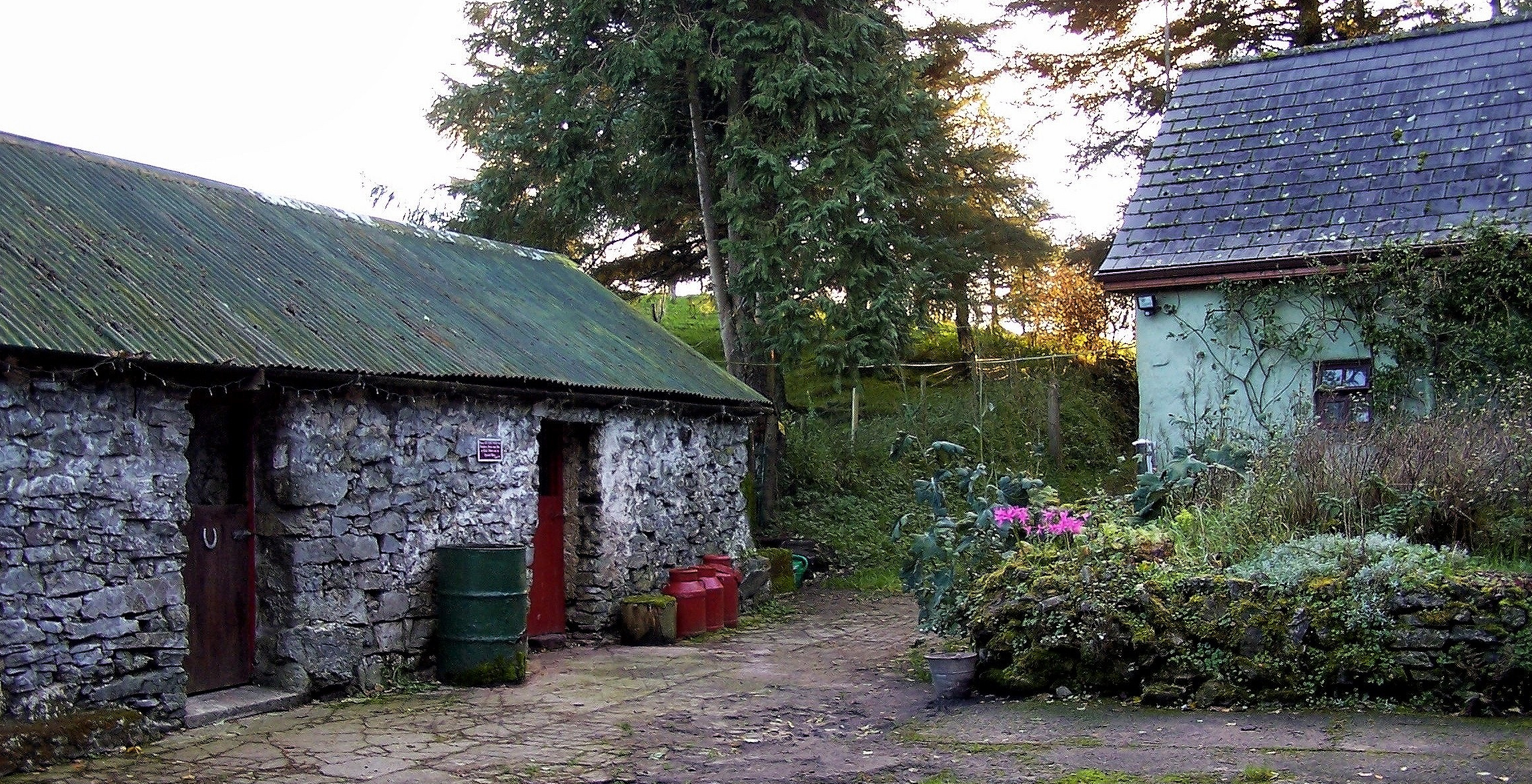 Upper yard and stables